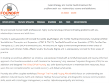Tablet Screenshot of foundryclinicalgroup.com